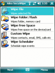 SecuWipe for Pocket PC screenshot